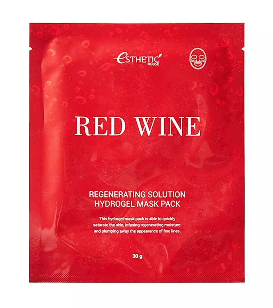 Red Wine Regenerating Solution Hydrogel Mask Pack в интернет-магазине Skinly