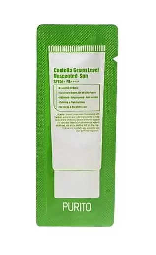 Centella Green Level Unscented Sun SPF50+ PA++++ Sample в интернет-магазине Skinly