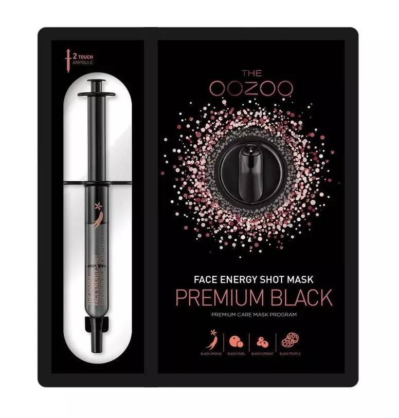 Face Energy Shot Mask Premium Black в интернет-магазине Skinly